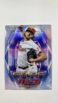 Aaron Nola 2023 Topps Update Stars of MLB Chrome #SMLBC-86 Philadelphia Phillies - Image 1 of 2