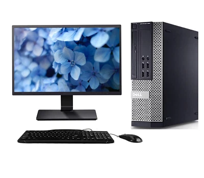 FAST GAMING DELL PC FULL SET COMPUTER SYSTEM INTEL CORE i3 2nd GEN 8GB RAM 19TFT - Image 1 of 4