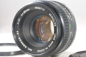 Minolta MC Rokkor-PF 50mm f1.7 Lens with Caps - Near Mint - Picture 1 of 19