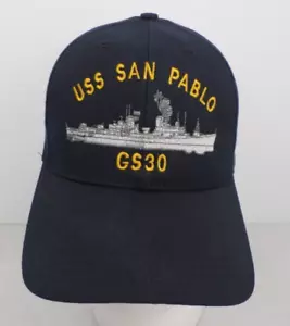 USS SAN PABLO GS 30 Surveyor Ship U.S NAVY SHIP HAT U.S MILITARY BALL CAP - Picture 1 of 9