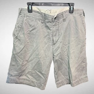 Polo Ralph Lauren shorts mens 36 solid gray relaxed fit Pre Owned chinos - Picture 1 of 8