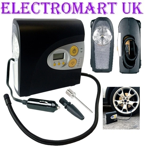 12V DIGITAL AIR COMPRESSOR WHEEL TYRE INFLATOR PUMP - Image 1 of 1