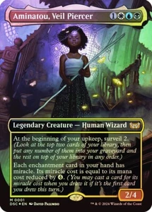 MTG ** FOIL ** Aminatou, Veil Piercer (Borderless) - Duskmourn FREE SHIP - Bild 1 von 1