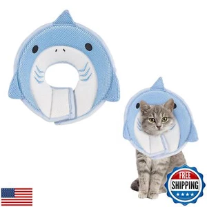 FRIUSATE Cat Cone Collar Soft, Cute Cat Recovery Collar Soft Adjustable Cat C - Picture 1 of 5