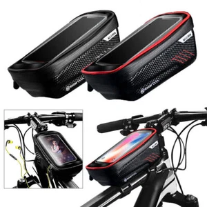 6,2 Zoll Handy MTB Fahrrad Frontrahmen Case Tasche Schlauch Touchscreen Tasche - Bild 1 von 13