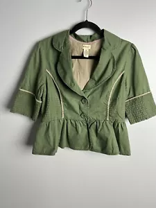 Chaqueta Blazer Anthropologie Elevenses Verde - 10 - Imagen 1 de 7