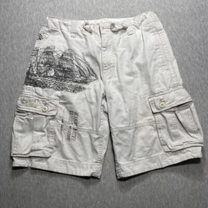 Ralph Lauren Denim & Supply Nautical Ship Print Cargo Shorts 32 Cotton - Picture 1 of 9