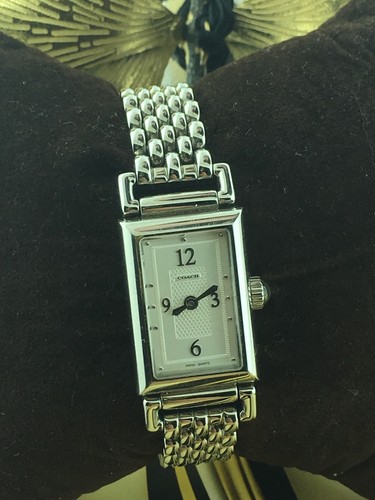 Coach Orologio da Polso Orologio Rettangolare Donna Acciaio Inox 7.705.084
