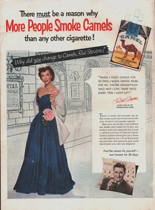 Vintage 1952 Camel More People Smoke Camel Zigaretten Rise Stevens Werbung - Bild 1 von 1