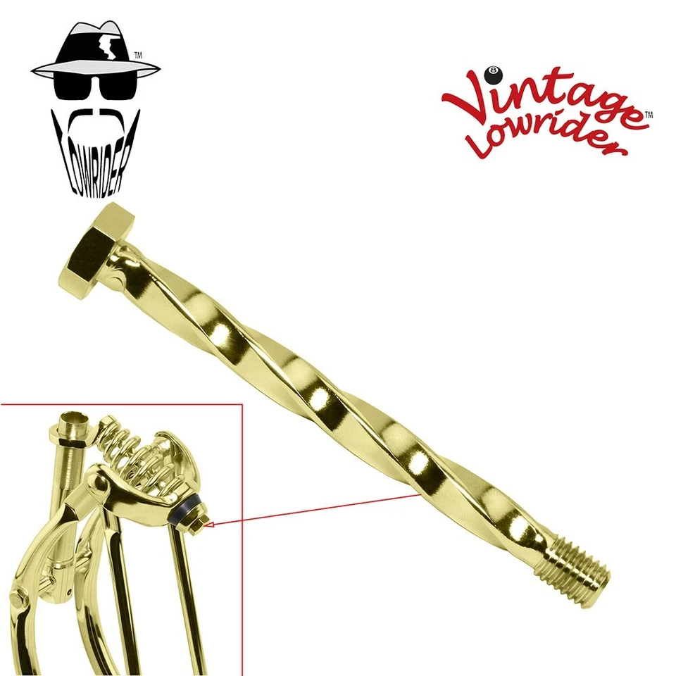 Original Lowrider Bike Bicycle Springer Fork Full TWISTED Center Bolt 120mm Long - Image 1 of 1