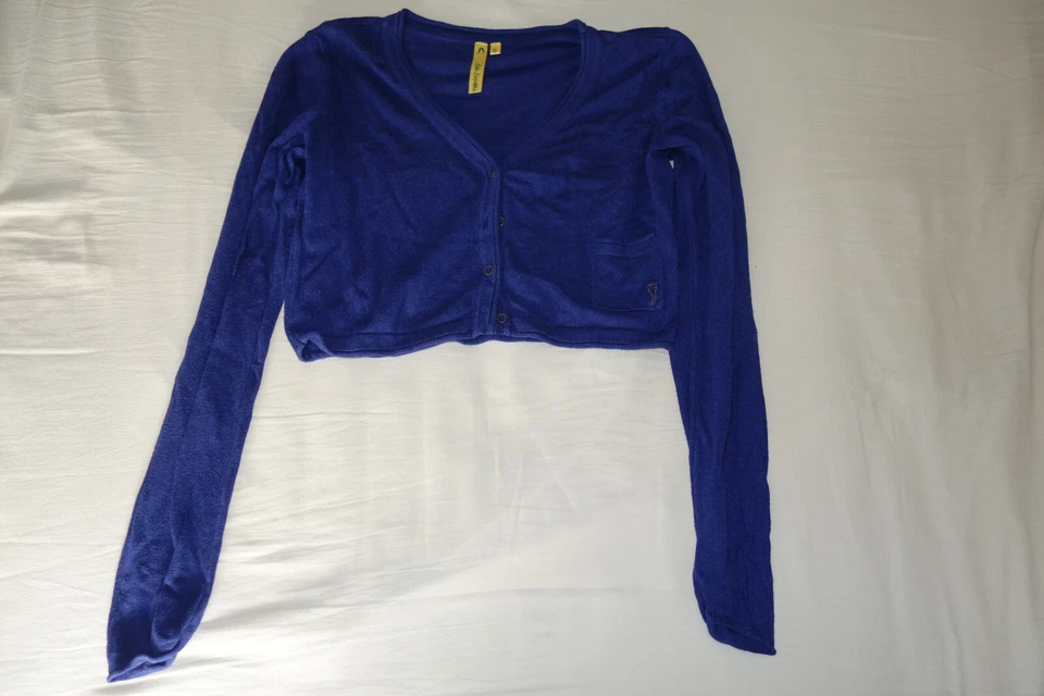 gilet court bleu taille S - Photo 1/3