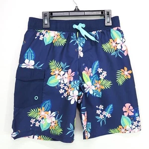 Cat & Jack Swim Trunks Boys Medium 8 Husky Striped Board Shorts UV Mesh Lining - Picture 1 of 15