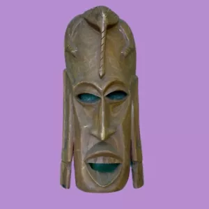 Vintage African Wooden Mask - Picture 1 of 2