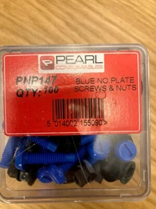 Pearl Pnp147 viti e dadi per targa blu confezione da 100 - Foto 1 di 2