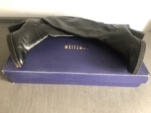 Stuart Weitzman original stivale nero nappa plateau donna tg 39/woman boots - Foto 1 di 8