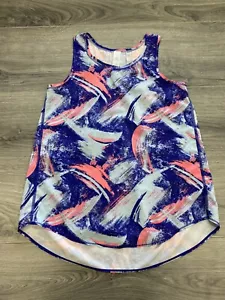 ivivva lululemon rosa blau fließendes Tanktop Jugend Größe 12 Mädchen - Bild 1 von 7