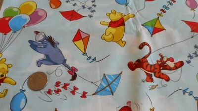 Brand New Winnie the Pooh and Piglet 100% Cotton Fabric  18"  x 44"  (Half Yard) - Image 1 of 4