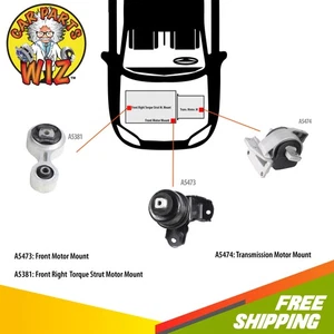 NUEVO kit de montaje de motor y transmisión para Lincoln Fusion Milan 06-09 2,3 L Duratec - Imagen 1 de 6