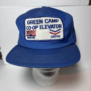 Vintage USA MADE K Brand Green Camp Wayne Ortho Patch Trucker Hat Snapback Cap - Bild 1 von 6