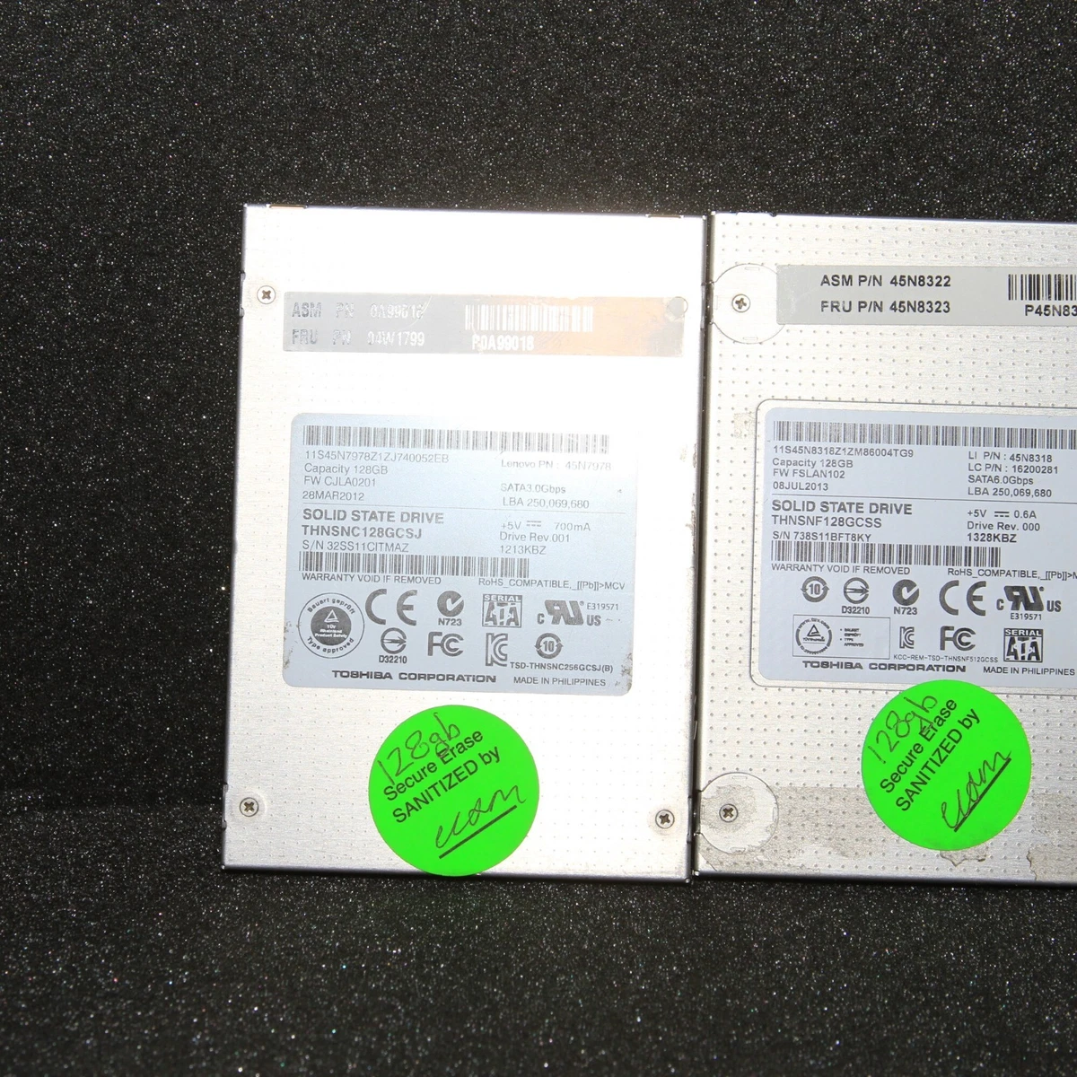 TOSHIBA 128GB SSD 15個セット 85〜95％ ☆90-13 Toshiba 128 GB Solid State Drives for sale | eBay
