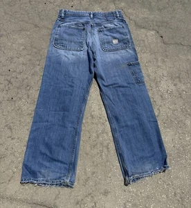 Vintage Abercrombie & Fitch Carpenter Denim Jeans Men’s 32 Y2K Baggy Workwear - Picture 1 of 8