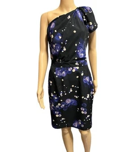 The Limited 4 Kleid grün türkis One Shoulder drapiert Cocktail - Bild 1 von 12
