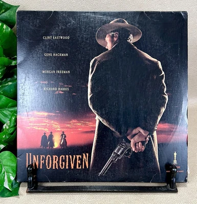 “Unforgiven” Clint Eastwood, Gene Hackman, & Morgan Freeman - 1993 Laserdisc - Image 1 of 4