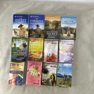 Love Inspired lot of 12 Mixed Christian Faith Romance Novels Asst 1 Heartwarming - Imagen 1 de 7