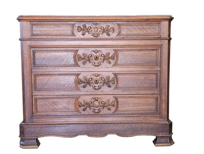 Cómoda antigua victoriana de mármol, nogal, 40′′H, aprox. Años 1870​, PA6860 Foto 1 de 4