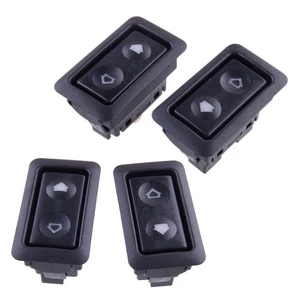 4pcs UNIVERSAL 6 PIN ILLUMINATED POWER DOOR LOCK/POWER WINDOW ROCKER SWITCH - Foto 1 di 4