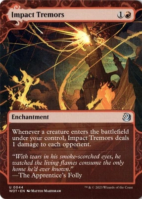 Impact Tremors Wilds of Eldraine: Enchanting Tales Normal NM Magic MTG U 44 - Image 1 of 2
