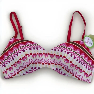 Sujetador inalámbrico para mujer Flirtitude My Fave Lounge Snow Fair Isle acolchado 36B Foto 1 de 4