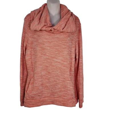 Bench Sweatshirt Womens Large Coastal Cluster Cowl Neck Pocket Pullover Active - Image 1 of 4
