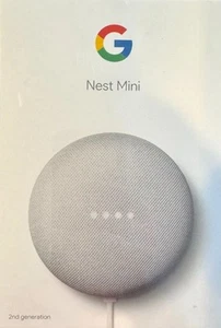 BRAND NEW Google Nest Mini 2nd Generation Smart Speaker - Chalk - Picture 1 of 3
