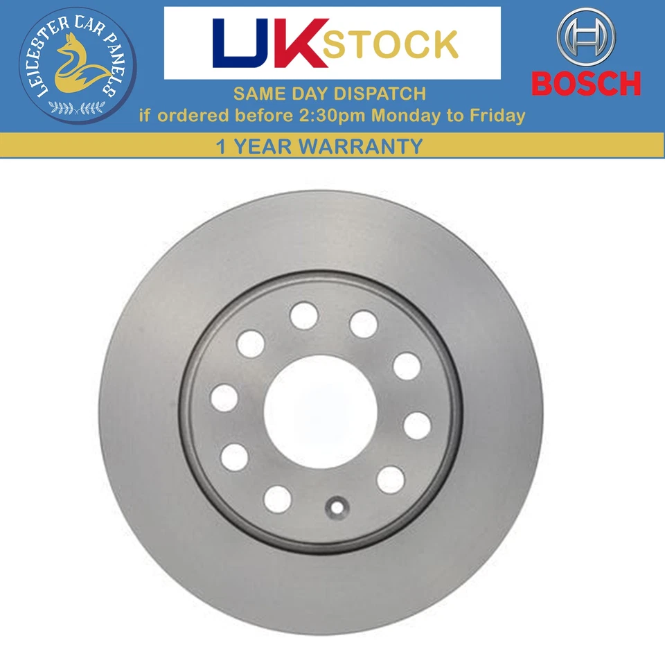 Bosch Brake Dics For VW Jetta 2004-2018 1.2 1.4 1.6 2.0 2.5 0986479677 - Image 1 of 1