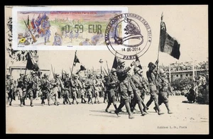 FRANCE 2014 Carte Maximum Card ATM LISA - Salon Planète Timbres Paris Guerre War - Imagen 1 de 1