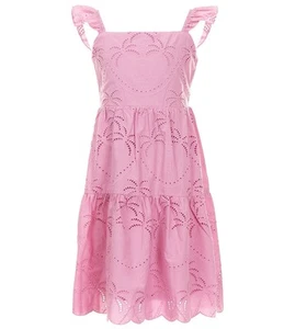 Chelsea & Violet Big Girls 7-16 Ruffle Strap Palm Eyelet Dress In Pink Sz XL New - Picture 1 of 8