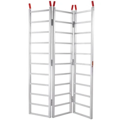 Rampa de carregamento de alumínio tripla 1500 libras 77" X 54" para tratores ATVs UTVs - Imagem 1 de 4