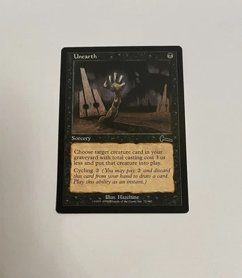 1x 1999 Magic: The Gathering - Urza's Legacy Unearth #72 NM/Mint Unplayed - Image 1 of 3
