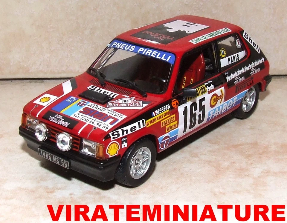 TALBOT SAMBA 67° RALLYE MONTE CARLO 1984 FRANCOIS DELECOUR IXO ALTAYA 1/43 - Photo 1/1