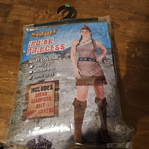 Erwachsene Indianer Prinzessin Kostüm - Pocahontas Large Indianer Kleid NEU! - Bild 1 von 2