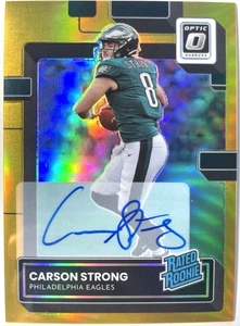 CARSON STRONG 2022 Donruss Optic Gold Rated Rookie Auto /10 RC - Picture 1 of 2