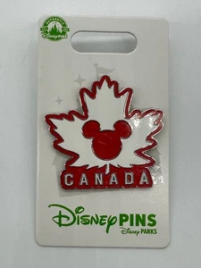 Disney Parks Kanada EPCOT Ahornblatt Mickey Symbol Pin Pavillon Welt Schaukasten Neu mit Etikett - Bild 1 von 3