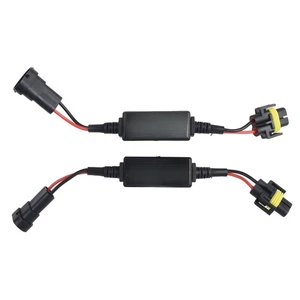 H9 H11 LED Headlight Canbus Error Free Anti Flicker Resistor Waterproof Adapter - Picture 1 of 12