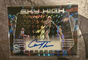 2023-24 Spectra Cameron Thomas Sky High Interstellar Prizm Auto /75 Nets - Picture 1 of 2