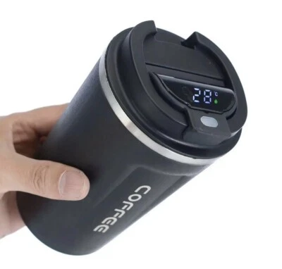 Taza de café aislada con pantalla de temperatura LED de alta calidad 500 ml personalizada Foto 1 de 2