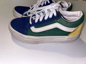 Vans Old Skool Toddler Sz 12 Yacht Club Color Block Suede Lace Up Sneakers - Picture 1 of 6