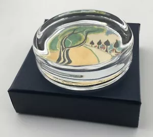 Clarice Cliff Reproduction Glass Paperweight -MAY AVENUE - Picture 1 of 2