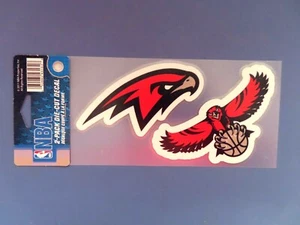 Atlanta Hawks 2 pack of Logo Truck Car Auto Window Die Cut Decal New NBA - Picture 1 of 2
