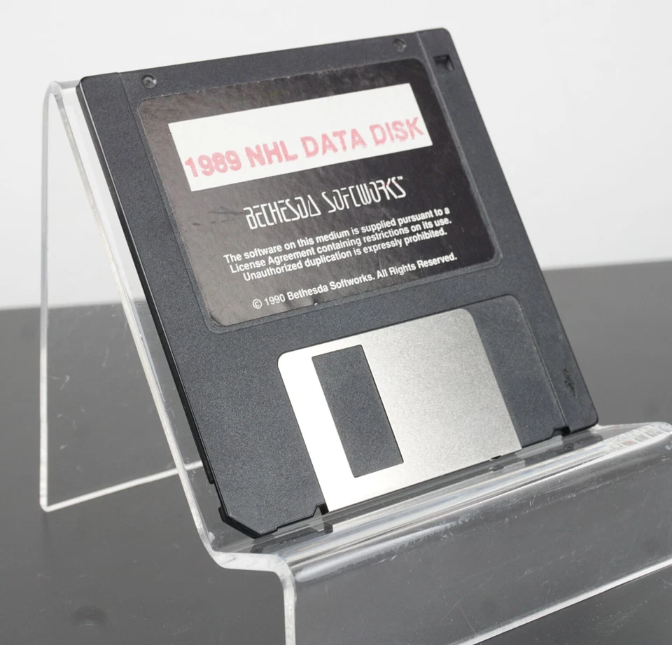 [Obscure / RARE] NHL 1989 Data Disk FOR Wayne Gretzky Hockey (Commodore Amiga) - Image 1 of 1